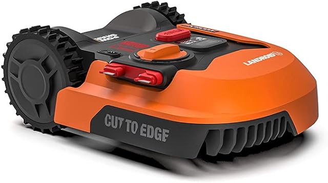 WORX Landroid M WR141E Robot Lawn Mower for medium gardens up to 500m2 / Automatic robotic lawn mower for manicured lawn with application control, wifi connectivity