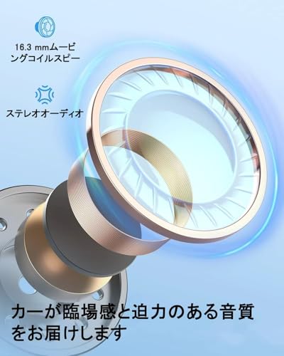 骨伝導Bluetoothイヤホン、水泳イヤホン、IPX 8完全防水、内蔵MP 3プレーヤーは音楽をダウンロードでき、32 GBメモリは最大8000曲の音楽を内蔵でき、超軽量Bluetooth 5.4は急速充電による長時間再生をサポートし、吊り下げ式デザインのオープン型スポーツイヤホン、快適な装着感、水泳、ランニング、スポーツ、サイクリング、通勤に適している 商品画像4