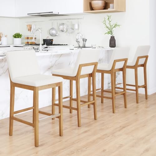 chairus 26" Modern Counter Height Bar Stools Set of 4,