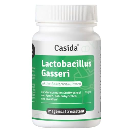 Casida Lactobacillus Gasseri – Enthält 60 Kapseln mit Milchsäurebakterien zur täglichen Einnahme - mit Biotin für den normalen Stoffwechsel von Fetten, Kohlenhydraten und Eiweißen*- vegan