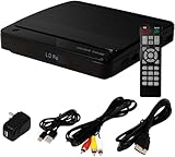 [東京Deco] DVDプレーヤー 小型 コンパクト 外付け/据え置き型 HDMI/AV出力 [DVD・CD再生対応/手のひらサイズ/多様な再生機能] USB対応 かんたん操作 音声 映像 ポータブル 家庭用 ミニ HDMI・AVケーブル/リモコン付属 o000