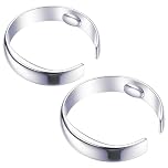 2 PCS Snoring Aids for Men, Anti Snoring Devices with Acupressure Points, Mens Ring Stop Snoring Ring for Nighttime Relief, Adjustable Rings for Comfortable Use