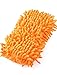 Ruilogod Elastic Strap Mesh Surface Car Cleaning Pad Cleaner Orange