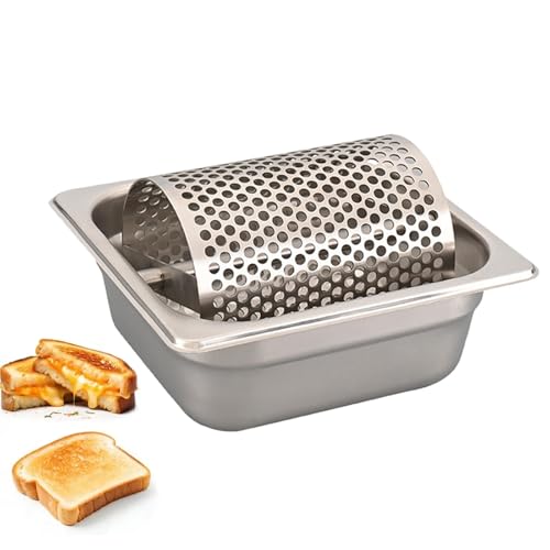 Rueda de mantequilla de acero inoxidable, rodillo de mantequilla para esparcir la mantequilla uniformemente, diseño extraíble, uniformemente y ahorra 95% de mantequilla, utensilio giratorio 201