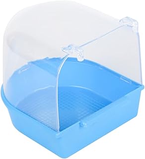 Balacoo 1Pc Acessórios Para Pássaros Periquito Gaiola Redonda Para Pássaros Gaiola De Banho Para Pássaros Gaiolas Para Pássaros Para Calopsita Pequena Gaiola Para Banho De Papagaio Gaiola