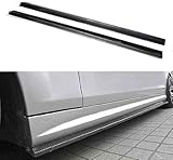 【Material】Made of high quality PP material, our car side skirts are not only pliable but also extremely durable. They have excellent robustness and ensure resistance to collisions and scratches