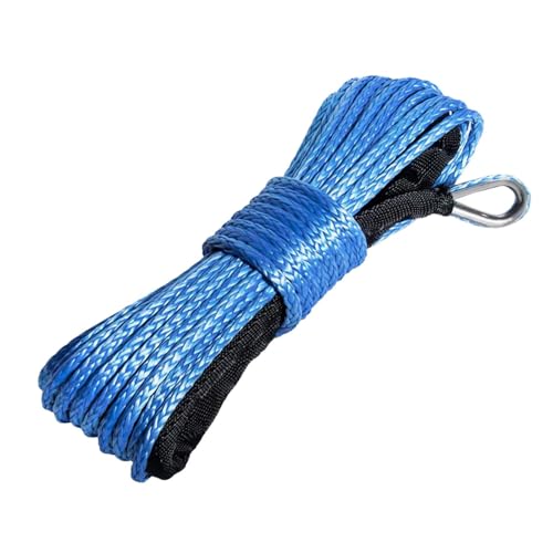 Manhegari Cuerda De Cable Sintético Para Línea De Cabrestante - Cuerda De Cabrestante De Remolque | Cuerda De Remolque Para Coches Barcos Camiones, Capacidad 7700Lbs