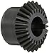 Martin HMK624A Miter Gear, 20? Pressure Angle, High Carbon Steel, Inch, 0.860" Face, 1 1/2" Bore Diameter, 4" Pitch Diameter, 4.24" Outer Diameter, 24 Teeth