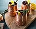 Kosdeg Copper Cups - 12 Oz set of 4 - A Unique Way To Enjoy Wine - The Perfect Pure Copper Tumbler for Water - Copper Drinking Cups Better Than Glasses or Plastic - Moscow Mule Copper Cup For Drinking