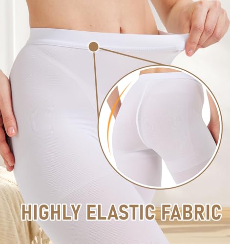 Image of NURCOM 15-20 mmHg Compression Pantyhose for Women & Men, Open Toe Medical Compression Stockings, Waist High Opaque Compression Tights, Graduated Support for Varicose Veins, Edema, DVT, Post Surgery