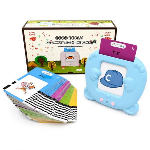 Talking Flash Cards for Toddlers 224 Words | Speech & Vocabulary Learning Toy Ages 26 | Montessori Educational Toy | ScreenFree Early Learning Gift