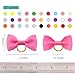 QingHan Puppy Dog Hair Bows: 2 inches with Rubber Bands Small Pet Grooming Girl Doggy Accessories 60pcs (30 Pairs)