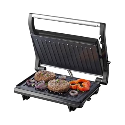 Tomado TGC2001S - Kleiner Kontaktgrill - schwarz/edelstahl - 750 Watt