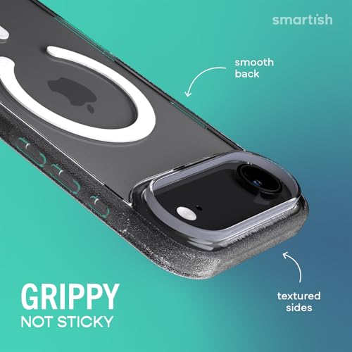 Image of Smartish iPhone Air MagSafe Clear Case + Screen Protector - Magnetic Slim Case - Anti-Yellow Thin Grip Cover + 2-Pack Tempered Glass Screen Protectors for Apple iPhone Air - Clearly Clear