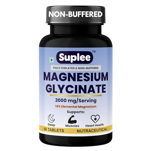 Image of Suplee Magnesium Glycinate 2000mg, 60 Vegetarian Tablets