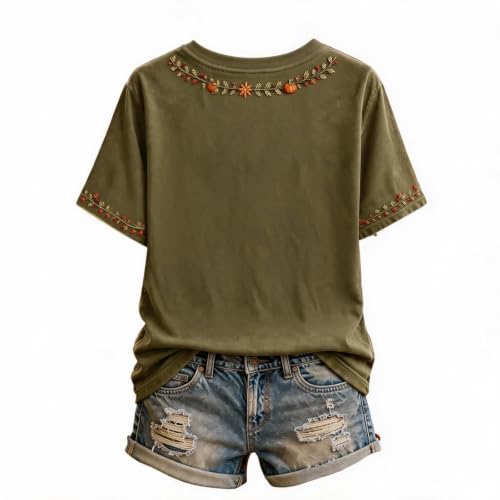 Womens Halloween Shirts Crew Neck I'm Ready for the Ber Months Print Shirt - image 3