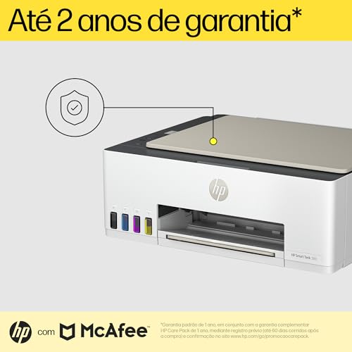 Impressora Multifuncional HP Smart Tank 583 Tanque de Tinta Colorida Wi-Fi com autorreparo, USB - Im