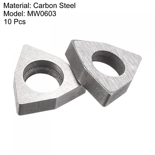 Image of uxcell Carbide Insert Seat Shim MW0603 Turning Tool Thread Lathe Shim Seats 10Pcs