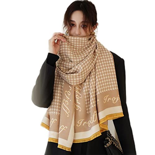 Écharpe en cachemire de luxe : châle doux et épais 180x65 cm pour femme