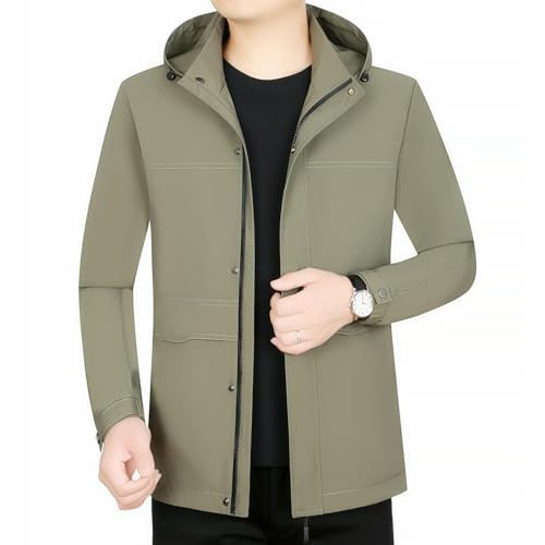 Veste à capuche homme automne blouson réversible décontracté cintré