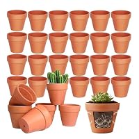 Matériau en Terre Cuite de Qualité Supérieure : Ces mini pots sont fabriqués à partir d'argile de terre cuite naturelle de haute qualité, soigneusement sélectionnée et cuite à haute température pour obtenir une texture dense et fine ainsi qu'une surf...