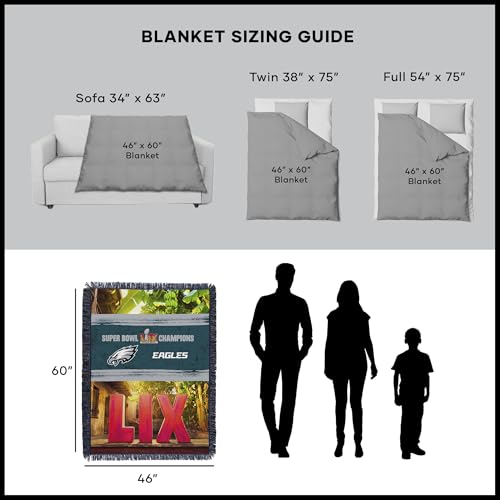 48" x 60" Northwest Eagles 2025 Super Bowl LIX Woven Tapestry Throw Blanket - image 5