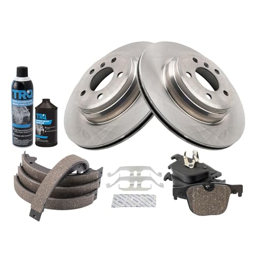 Image of TRQ Rear Brake Pad & Rotor Kit Compatible with 2015-2016 BMW