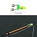 KIMROO Fishing Bite Alarm Night LED Light Rod Tip with Twin Bells Fishing Tackle Light Clip Indicator On Fishing Rod (20PCS)