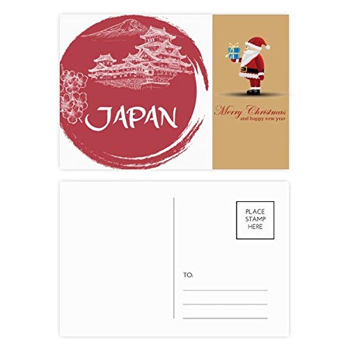 Cartes postales Japon drapeau et temple rouge lot de 20 pièces pour correspondance