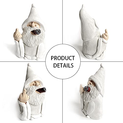 Middle Finger Figurine, Garden Gnomes Statues Smoking Wizard Gnome Figurine Figurine Outdoor Statues Garden Decorfunny Figurine For Lawn Yard Balcony Porch Patio Home Ornaments Outdoor #TOP2