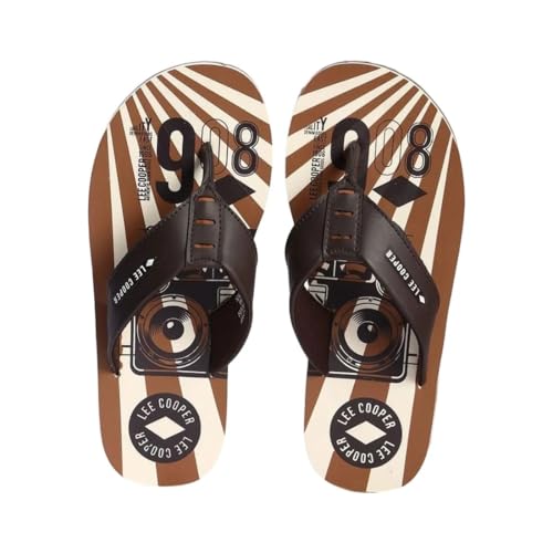 Image of Men's logo print flip-flop slippers