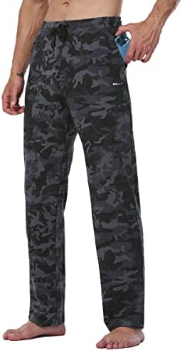 WILLIT Jogginghose Herren Baumwolle Trainingshose Sporthose Lang Freizeithose Fitness Yogahose Sweathose Lounge Pants Loose Männer mit Taschen