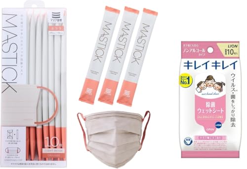 �}�X�N�K�� �X�e�B�b�N�^ ��}�X�N MASTICK �}�X�e�B�b�N ���C�g�x�[�W��×�I�����W �ӂ� 10���� �g�їp ����ӂ��E�F�b�g�V�[�g �m���A���R�[���^�C�v�i10�����j�Z�b�g