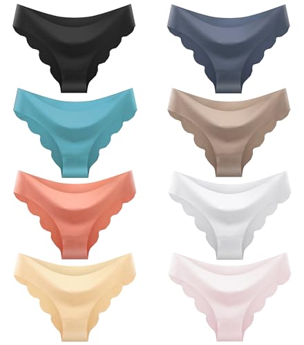 Teen Girls Seamless Bikini Underwear Big Girls Panties Hipster Underwear No Show Multipack.