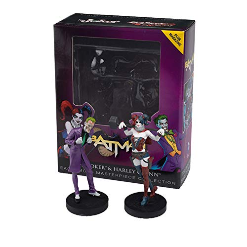 Eaglemoss DC Masterpiece Collection The Joker & Harley Quinn Figurines with Magazine