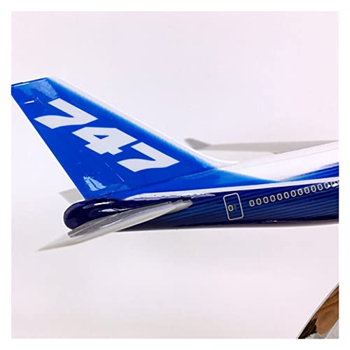 Modelo de avión B747 de resina fundida a presión de 32 cm con soporte de exhibición para hobby 2