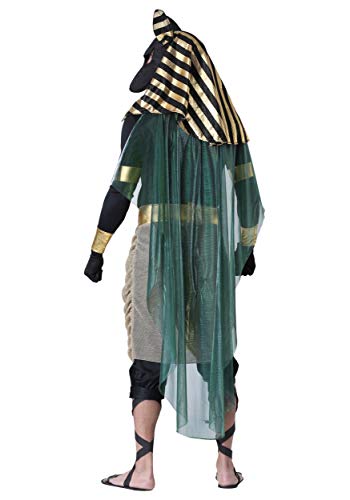 Adult Anubis Costume Men, Masked Ancient Egyptian God Jackal Halloween Outfit