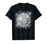Black and White Disco Ball Club Retro T-Shirt