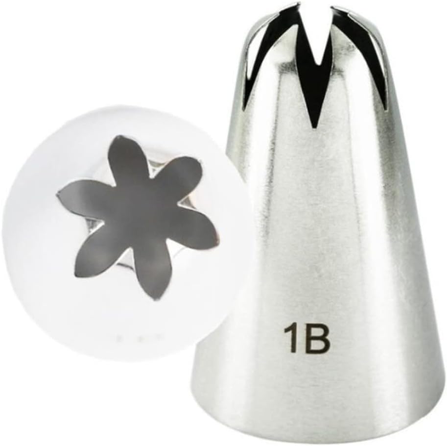 Baking Supplies Icing Piping Nozzles for Decorating Cake Baking Cookie Piping Nozzle Stainless Steel Pastry Tips Cake Decorating Tips Set(4PCS A)