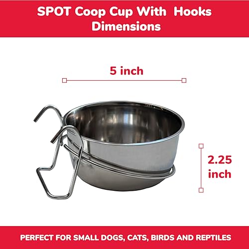 Coop Copa de acero inoxidable antidesperdicio de 20 oz para mascotas 4
