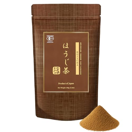 Image of YEDOENSIS Hojicha Powder - Organic Japanese Roasted Green Tea Powder, Vegan, Gluten-Free (100g)