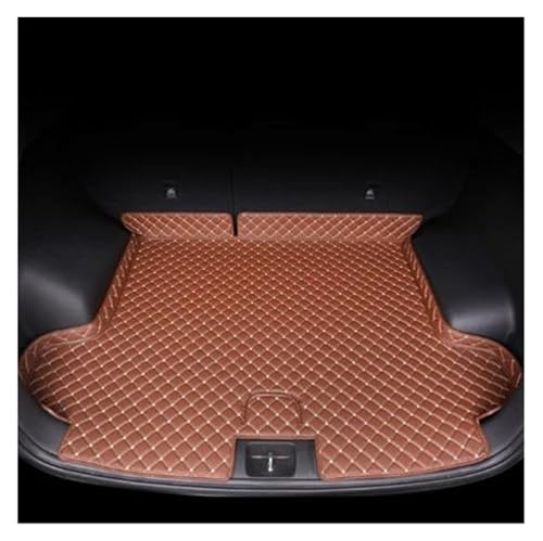 Tapis de coffre pour Tucson 2016-2020 en cuir de première qualité finition élégante marron