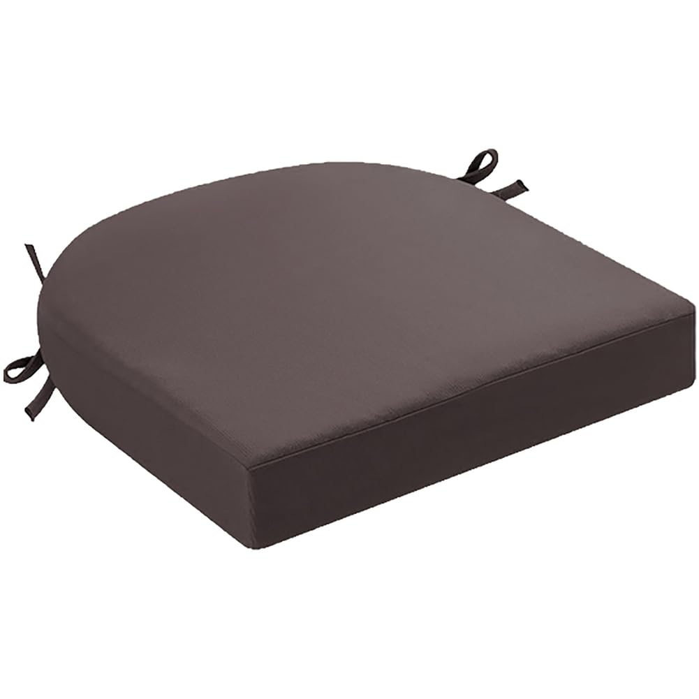 Coussin terrasse marron 48x48 cm pour sublimer vos repas en plein air et votre salon de jardin