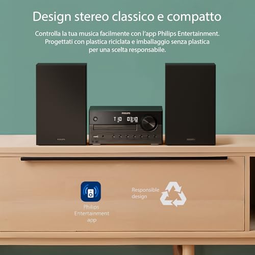 Philips TAM4505M2/12 Set Audio Da Casa Microsistema Audio Per La Casa 80 W Nero, Grigio Scuro - 5