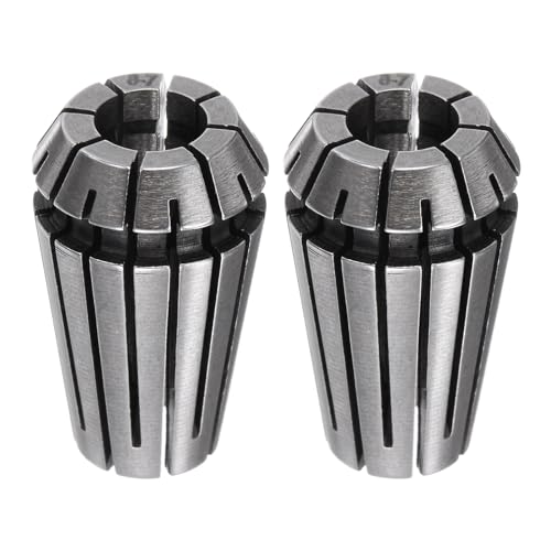 QUARKZMAN 2 Piezas Er16 8mm Portabrocas de Pinza de Resorte de Alta Precisión 0.015mm para Máquina de Grabado CNC Torno Fresadora
