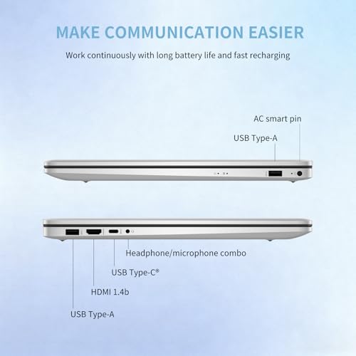 Image of HP 17 Touchscreen Laptop Computer, 17.3 inch HD+ AntiGlare Display, Backlit Keyboard, Win11 Pro, AMD Ryzen 5 7430U, for Business & Student, Fast Charge, AI Copilot, w /Accessories, 16GB RAM,512GB SSD