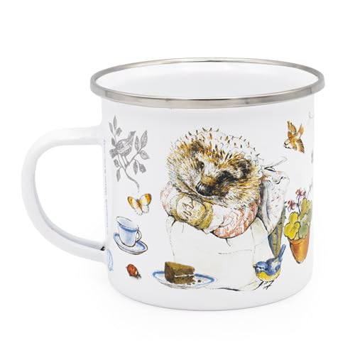 Peter Rabbit Mrs Tiggywinkle Enamel Mug,White,M (Pack of 1)
