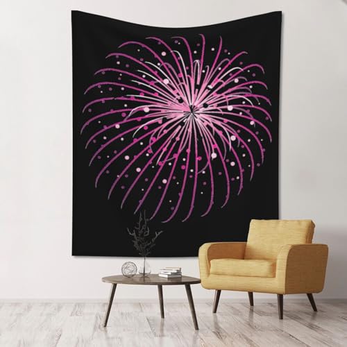 Tapisserie feux d'artifice pour salon chaleureux