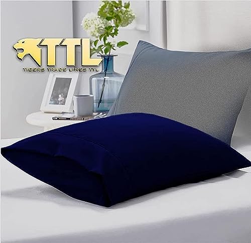 غطاء وسادة/تصميم عصري/مقاسات مختلفة للمنزل والفنادق والقرية السياحية من تايجرز، أزرق داكن، 55 سم × 75 سم