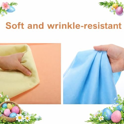 Image of WILLBOND 12 Pcs Large Felt Sheets 36 x 36 Inch 1.2 mm Pastel Series